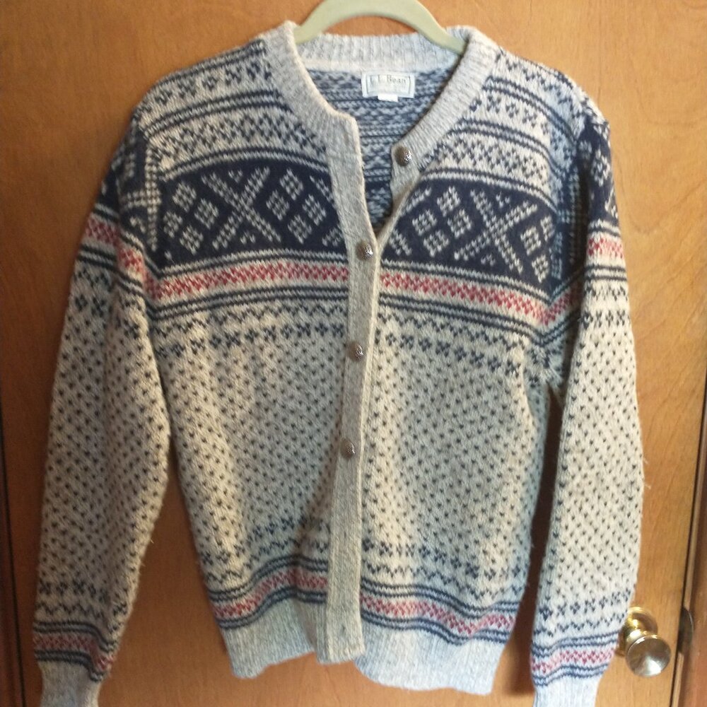LL Bean Wool Cardigan